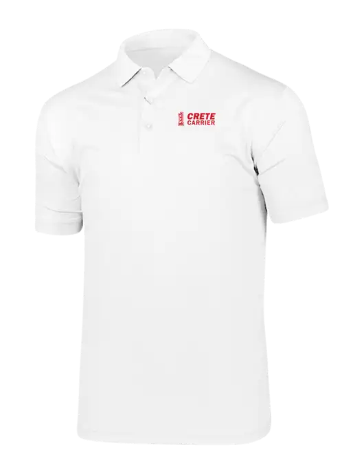 Callaway Vibrant Bright White Ventilated Polo w/Crete Carrier Logo