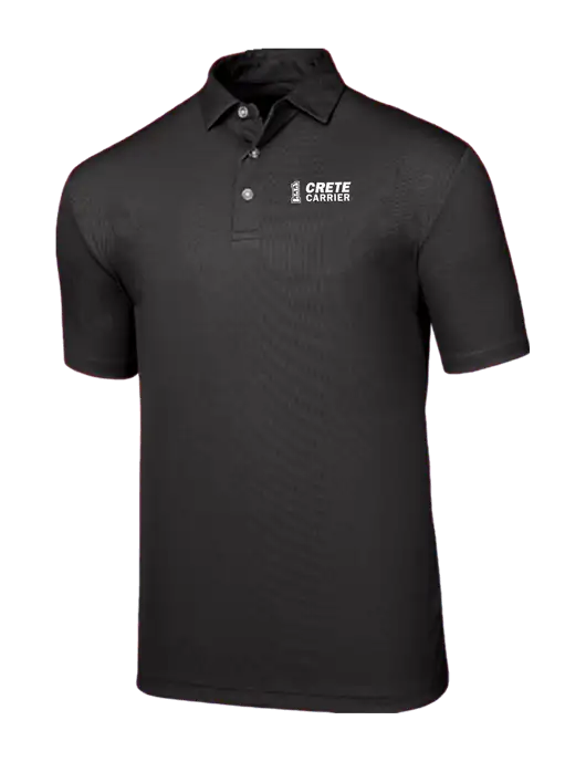 Callaway Birdseye Black Polo w/Crete Carrier Logo