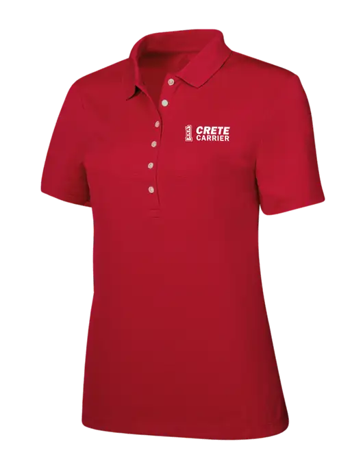 Callaway Womens Ottoman Red Polo w/Crete Carrier Logo
