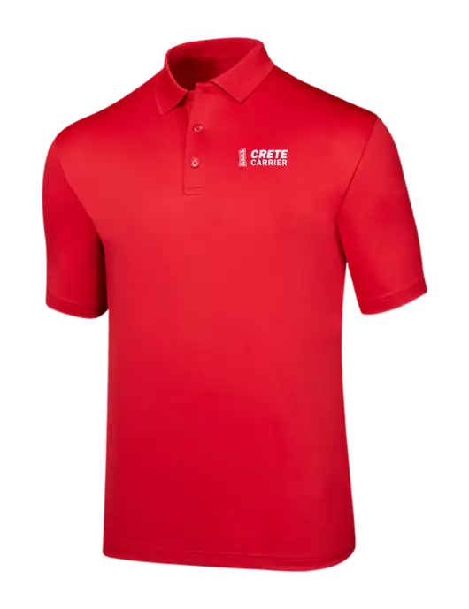 Callaway Opti-Dri Red Chev Polo w/Crete Carrier Logo