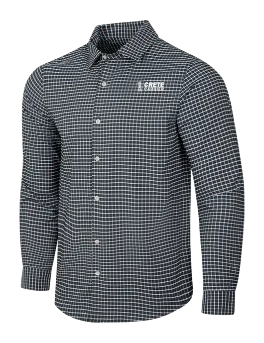 Dark Grey/White City Stretch Shirt w/Crete Carrier Logo