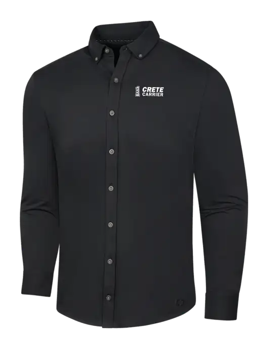 OGIO Blacktop Modern Code Stretch Button-Up Shirt w/Crete Carrier Logo