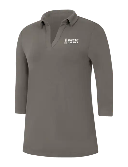 Womens Dark Grey Luxe Knit Tunic w/Crete Carrier Logo