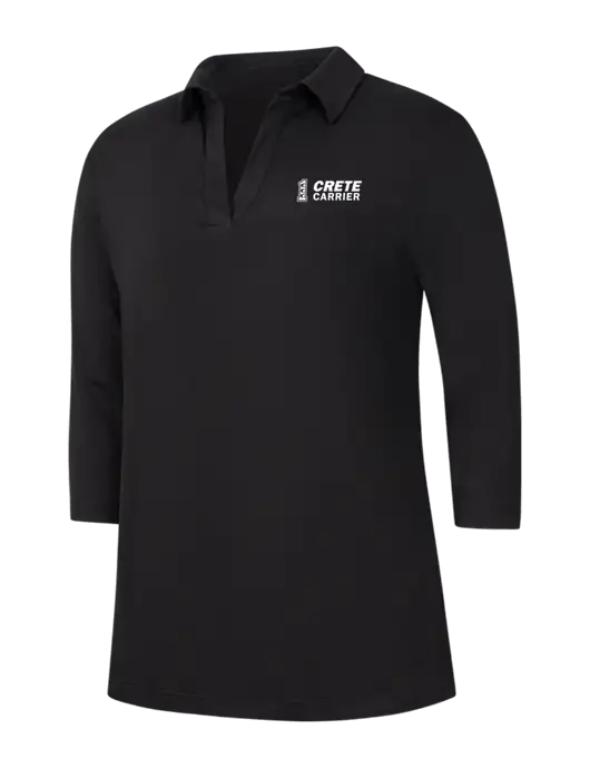 Womens Black Luxe Knit Tunic w/Crete Carrier Logo