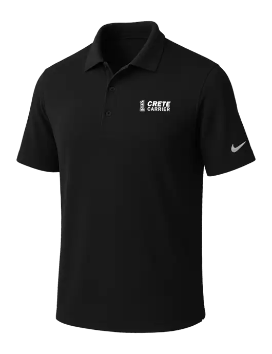 NIKE Black Dri-Fit Micro Pique Polo w/Crete Carrier Logo
