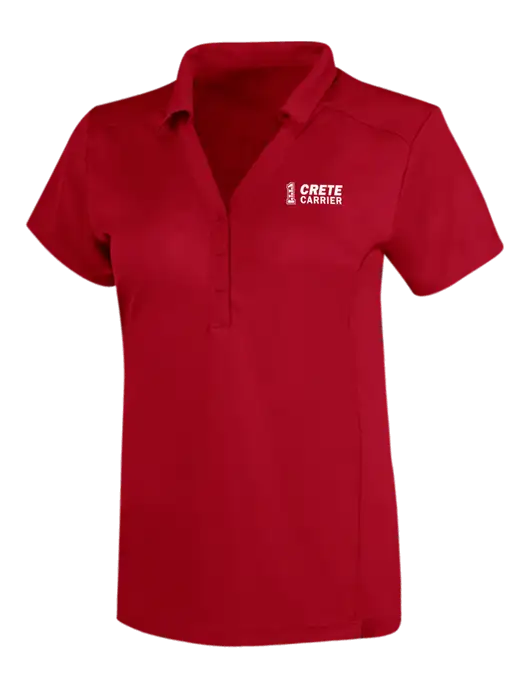 OGIO Red Womens Framework Polo w/Crete Carrier Logo
