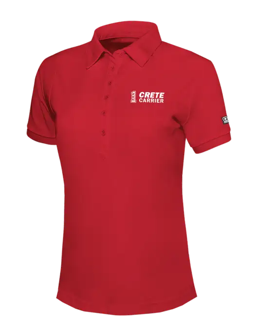 OGIO Womens Red Jewel Polo w/Crete Carrier Logo