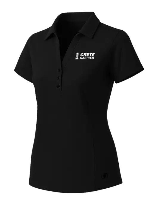 OGIO Womens Blacktop ONYX Polo w/Crete Carrier Logo