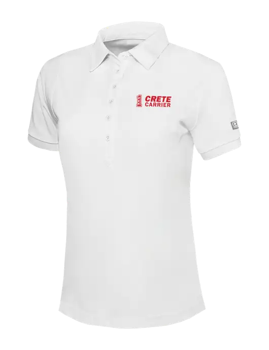 OGIO Womens Bright White Jewel Polo w/Crete Carrier Logo