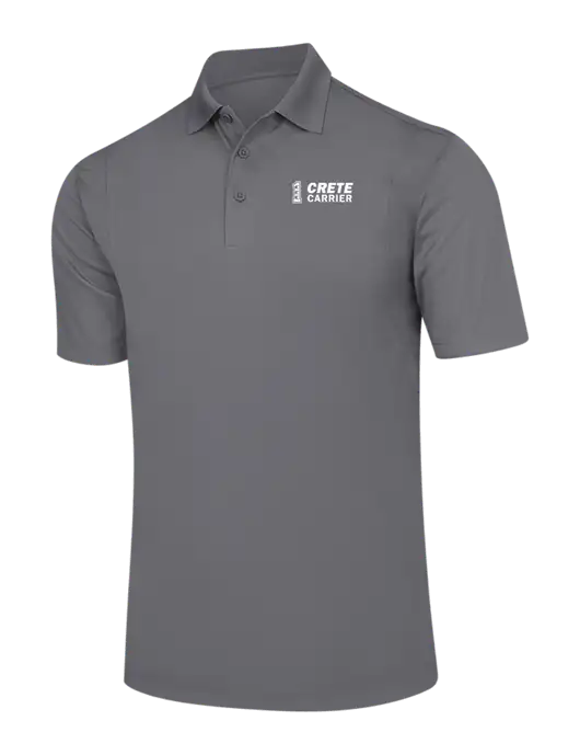 Medium Grey Micropique Sport-Wick Polo w/Crete Carrier Logo
