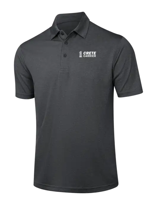 Dark Grey Heather Contender Polo w/Crete Carrier Logo