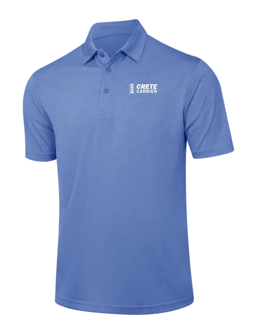 Royal Heather Contender Polo w/Crete Carrier Logo