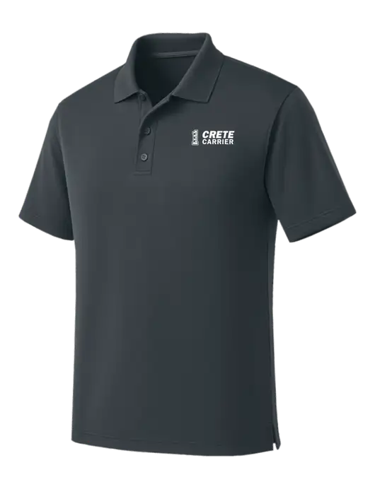 Dark Grey Dry Zone UV Micro Mesh Polo w/Crete Carrier Logo