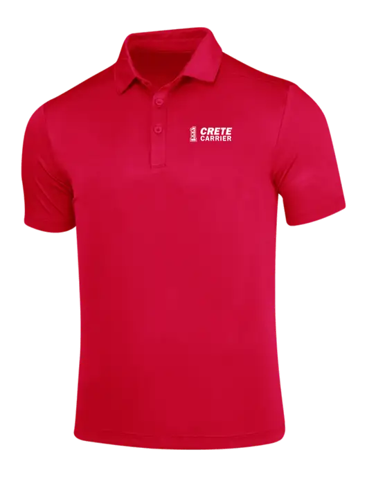 True Red Posi-UV Pro Polo w/Crete Carrier Logo