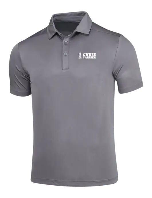 Dark Smoke Grey Posi-UV Pro Polo w/Crete Carrier Logo