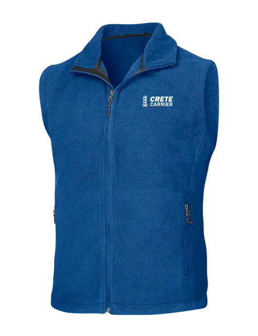 Royal Fleece Vest w/Crete Carrier Logo