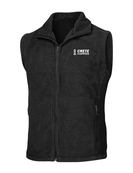 Black Fleece Vest w/Crete Carrier Logo