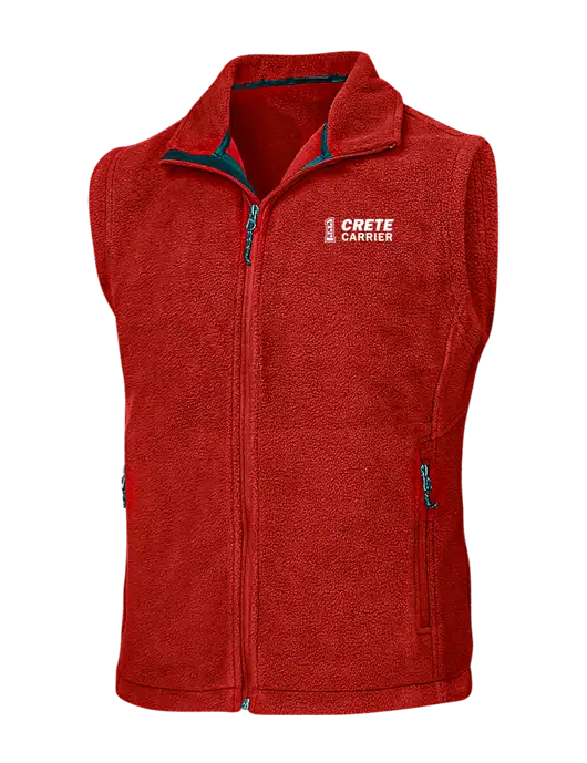 Red Fleece Vest w/Crete Carrier Logo