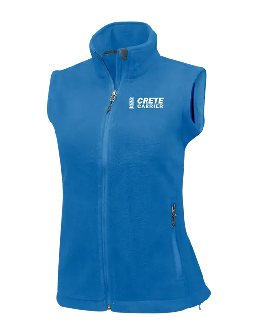Royal Womens Fleece Vest w/Crete Carrier Logo
