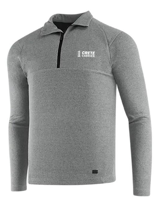 OGIO Petrol Grey Heather Transition 1/4 Zip Pullover w/Crete Carrier Logo