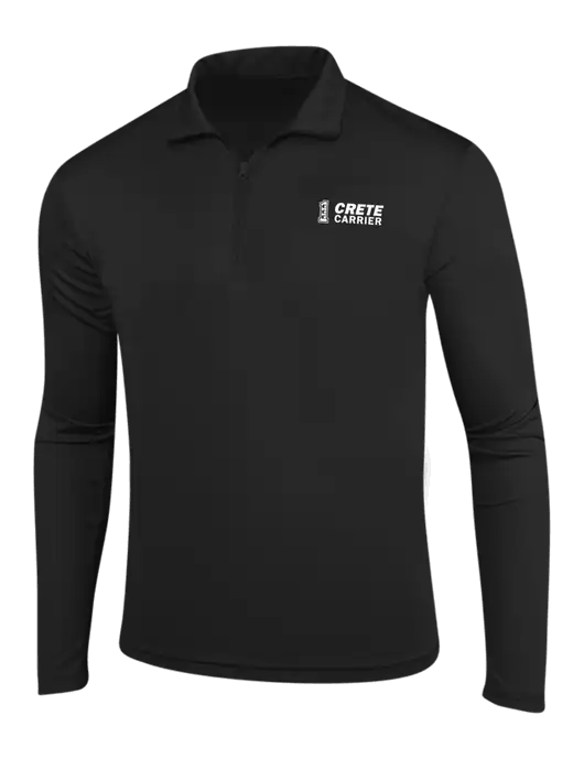 Black PosiCharge Competitor 1/4 Zip Pullover w/Crete Carrier Logo