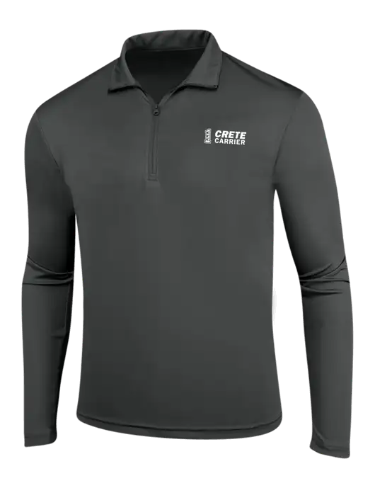 Dark Grey PosiCharge Competitor 1/4 Zip Pullover w/Crete Carrier Logo