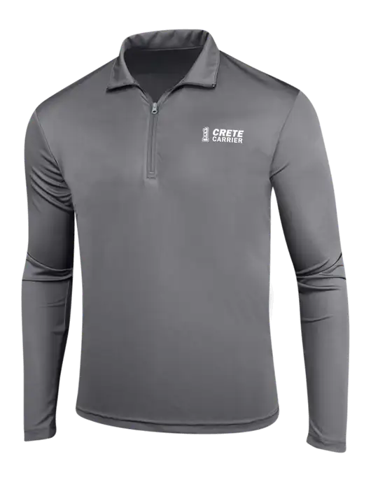 Medium Grey PosiCharge Competitor 1/4 Zip Pullover w/Crete Carrier Logo