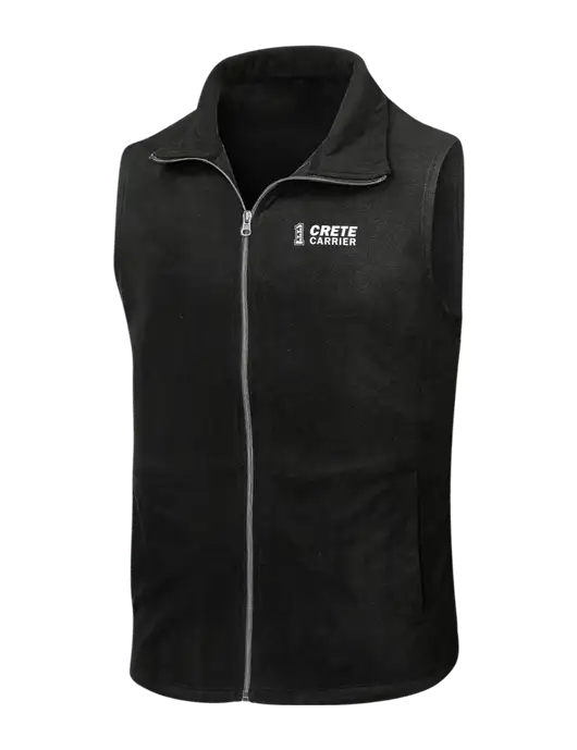 Black Microfleece Vest w/Crete Carrier Logo