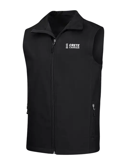 Black Core Soft Shell Vest w/Crete Carrier Logo