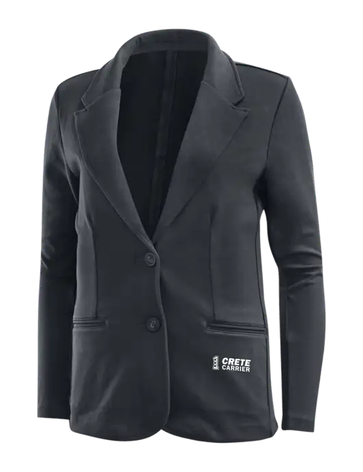 Charcoal Grey Womens Knit Blazer w/Crete Carrier Logo