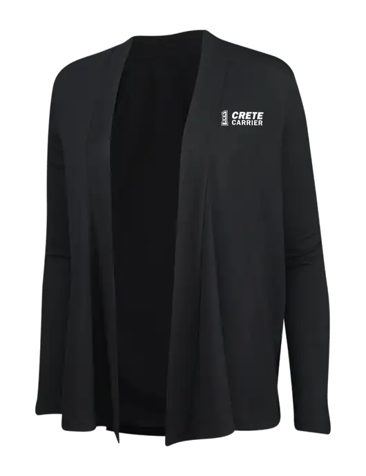 Black Womens Concept Cardigan w/Crete Carrier Logo