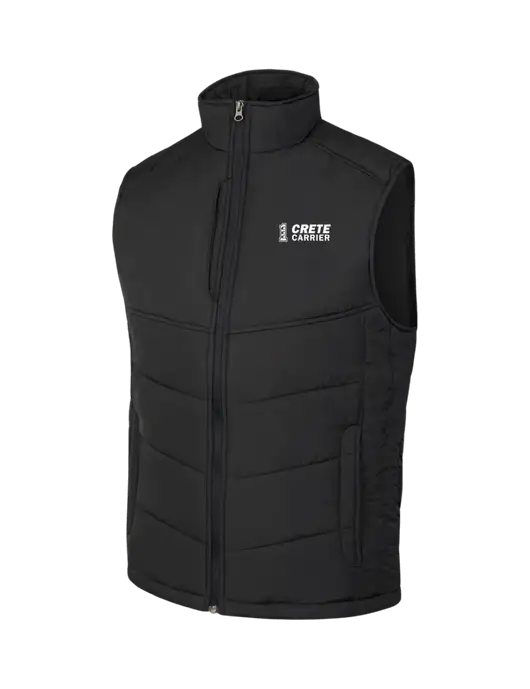 Black/Black Puffy Vest w/Crete Carrier Logo