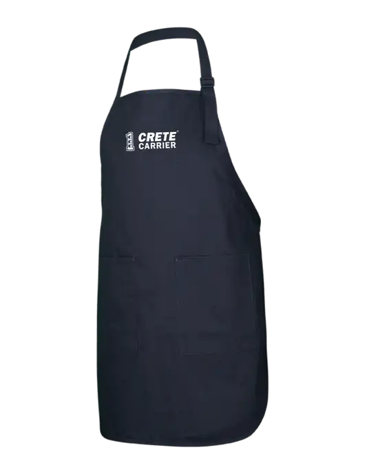 Full-Length Black Apron With Pockets w/Crete Carrier Logo