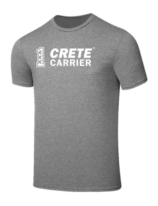 Seriously Soft Grey Frost T-Shirt w/Crete Carrier Logo