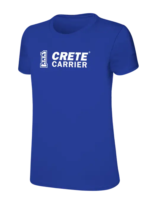 Womens Ring Spun Royal 4.5 oz T-Shirt w/Crete Carrier Logo