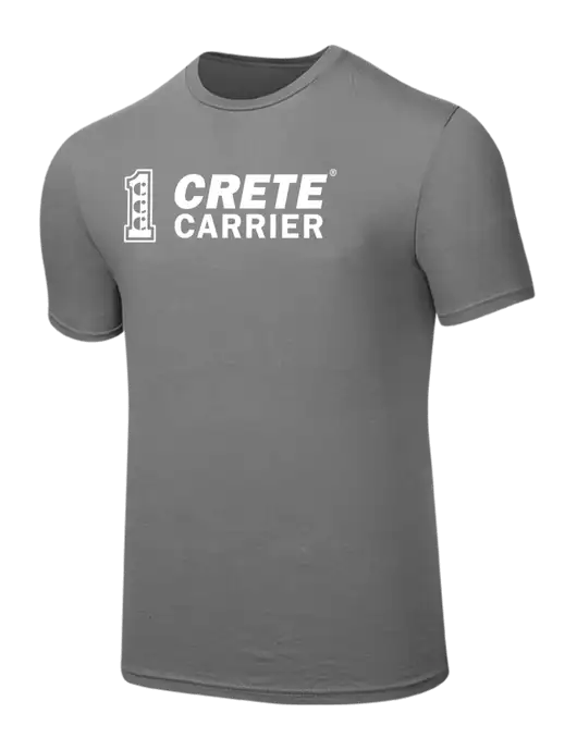 Seriously Soft Medium Grey T-Shirt w/Crete Carrier Logo