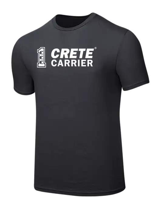 Seriously Soft Charcoal T-Shirt w/Crete Carrier Logo
