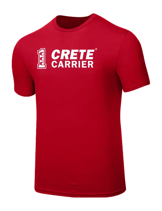 Seriously Soft Red T-Shirt w/Crete Carrier Logo