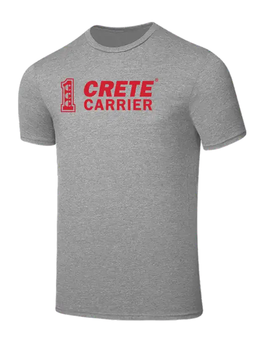Seriously Soft Light Heather Grey T-Shirt w/Crete Carrier Logo