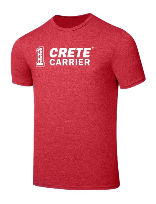 Seriously Soft Heathered Red T-Shirt w/Crete Carrier Logo