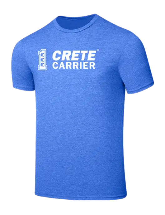 Seriously Soft Heathered Royal T-Shirt w/Crete Carrier Logo