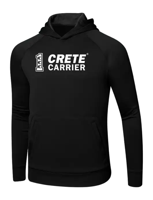 Tech Black Fleece Hooded Sweatshirt w/Crete Carrier Logo