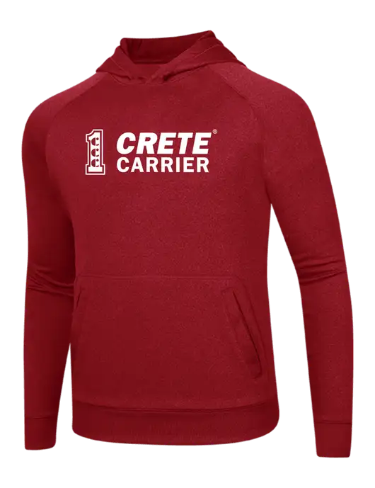 Tech True Red Fleece Hooded Sweatshirt w/Crete Carrier Logo