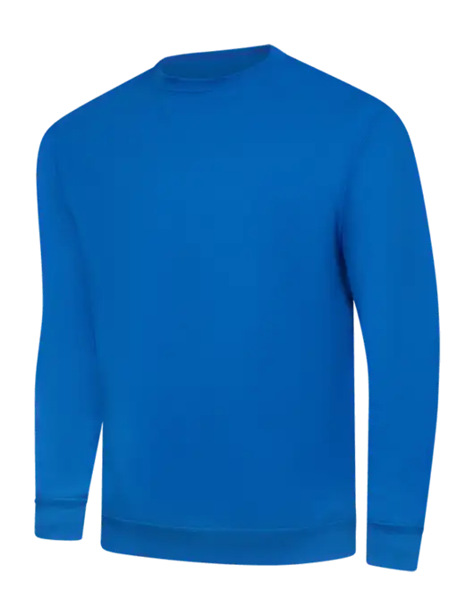 True Royal 9 oz 50/50 Cotton/Poly Crew Sweatshirt w/Crete Carrier Logo