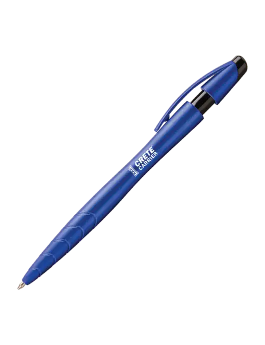 Awali Blue Metallic Pen - Black Ink w/Crete Carrier Logo