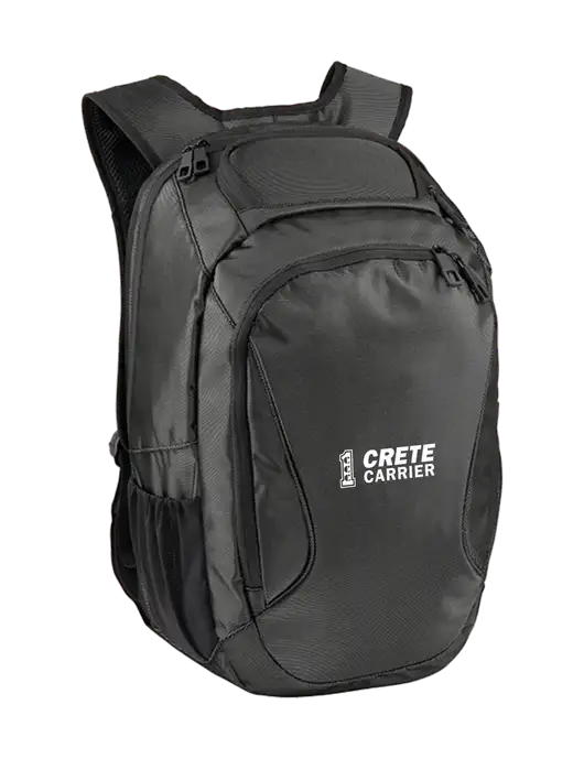 Stealth Dark Grey/Black Laptop Backpack w/Crete Carrier Logo