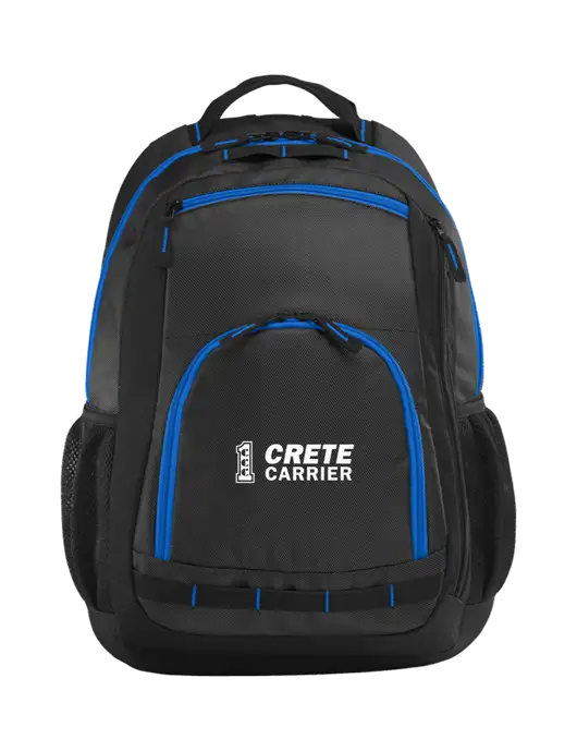 Xtreme Black/Dark Grey/Royal Blue Backpack w/Crete Carrier Logo