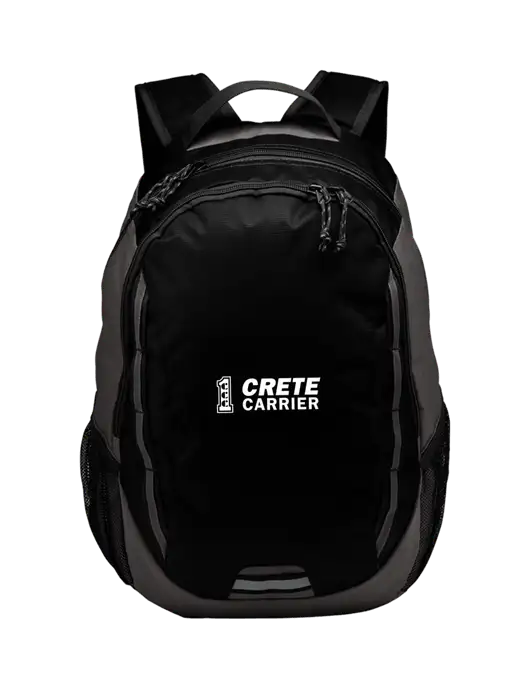Ridge Black/Dark Charcoal Laptop Backpack w/Crete Carrier Logo
