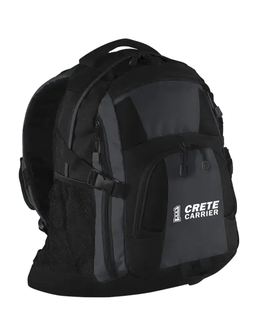 Urban Black/Grey/Black Laptop Backpack w/Crete Carrier Logo