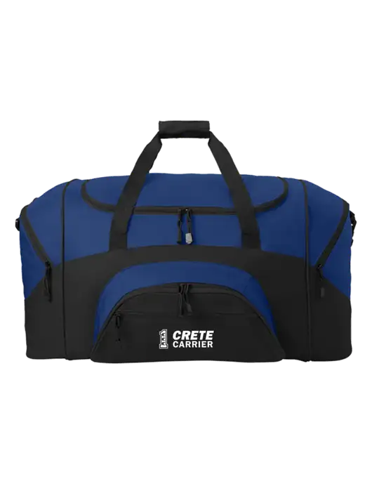 Standard Colorblock Royal/Black Sport Duffel w/Crete Carrier Logo